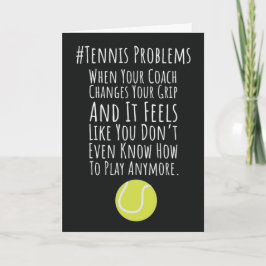 Funny Tennis Coach Cards Rekrutierungsteam Karte