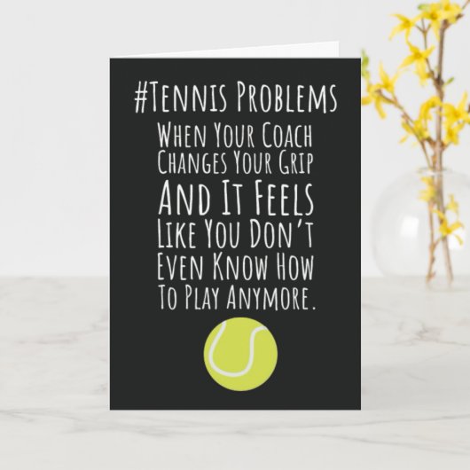 Funny Tennis Coach Cards Rekrutierungsteam Karte (Gelbe Blume)
