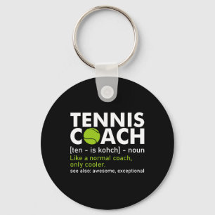Funny Tennis Coach Definition Tennis Racket Spiele Schlüsselanhänger
