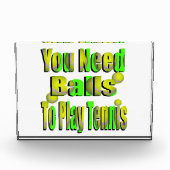 Funny Tennis, du brauchst Ball, Fotoblock (Vorderseite)