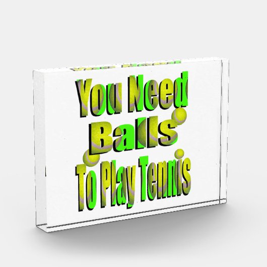 Funny Tennis, du brauchst Ball, Fotoblock (Links)