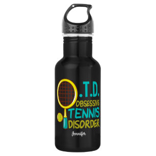 Funny Tennis Edelstahlflasche