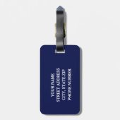 Funny Tennis Gepäckanhänger (Rückseite vertikal)