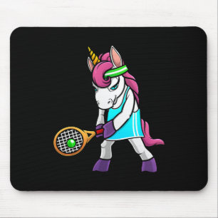 Funny Tennis Gift für Girls - Unicorns Mousepad