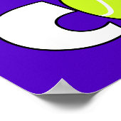 Funny Tennis Girl Queen of the Court Wall Poster (Ecke)