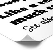 Funny Tennis Girl - Wörterbuch Poster (Ecke)