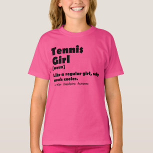 Funny Tennis Girl - Wörterbuch T-Shirt