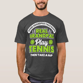 Funny Tennis Großvater Geschenk T-Shirt