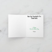 Funny Tennis Liebe Angelo Delea Karte (Innenseite)