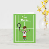 Funny Tennis Liebe Angelo Delea Karte (Gelbe Blume)