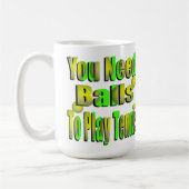 Funny Tennis Need Balls, Kaffee Tasse (Links)