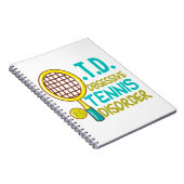 Funny Tennis Notizblock (Rechte Seite)