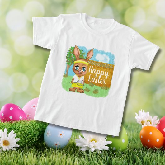Funny Tennis Osterhase T-Shirt