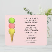 Funny Tennis Party Einladung (Stehend Vorderseite)