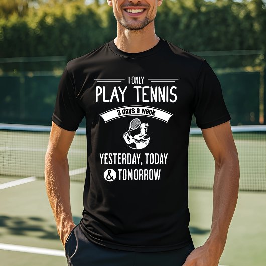 Funny Tennis Player Design T-Shirt