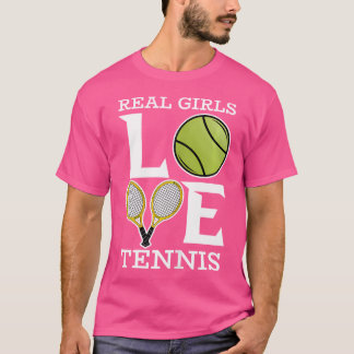 Funny Tennis Player Girl Joat and Tennis Coach Rac T-Shirt