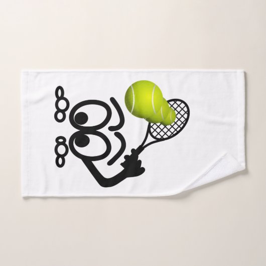 Funny Tennis Player Handtuch (Handtuch)