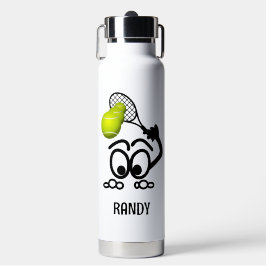Funny Tennis Player Personalisiert Trinkflasche