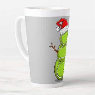 Funny Tennis Player Snowman Weihnachtsgeschenk Milchtasse