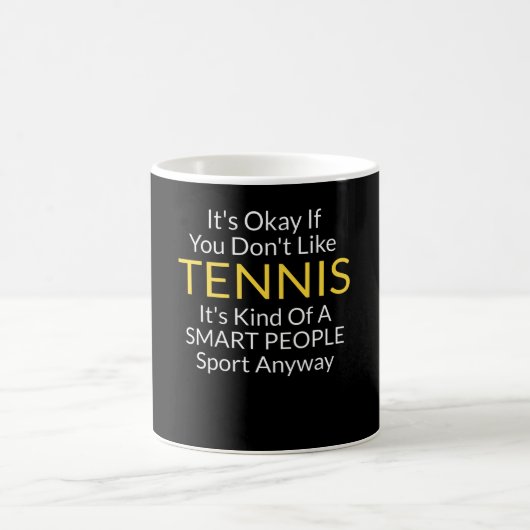 Funny Tennis Quote Zubehör und Geschenk Kaffeetasse (Mittel)