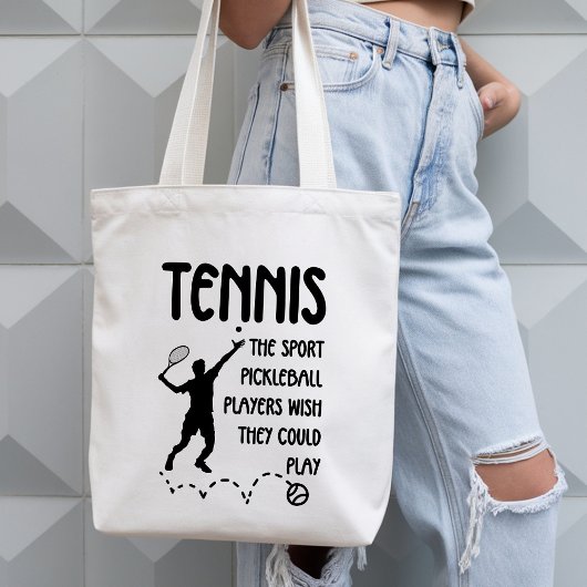 Funny Tennis - Sarcastic Pickleball Rivalry Gift  Tragetasche