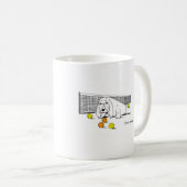 Funny Tennis spielt Basset Hound Tasse (VorderseiteRechts)