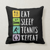 Funny Tennis Sports essen Sleep Tennis wiederholen