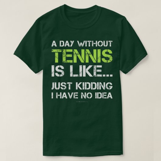 Funny Tennis T-Shirt (Design vorne)