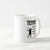 Funny Tennis – Tennis vs Pickleball Humor Kaffeetasse (VorderseiteRechts)