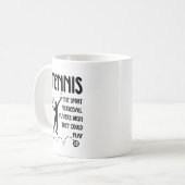 Funny Tennis – Tennis vs Pickleball Humor Kaffeetasse (Vorderseite Links)