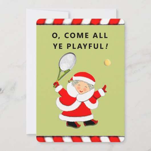 Funny Tennis Weihnachten (Vorderseite)
