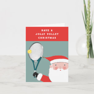 Funny Tennis Weihnachts-Neujahrskarten Feiertagskarte