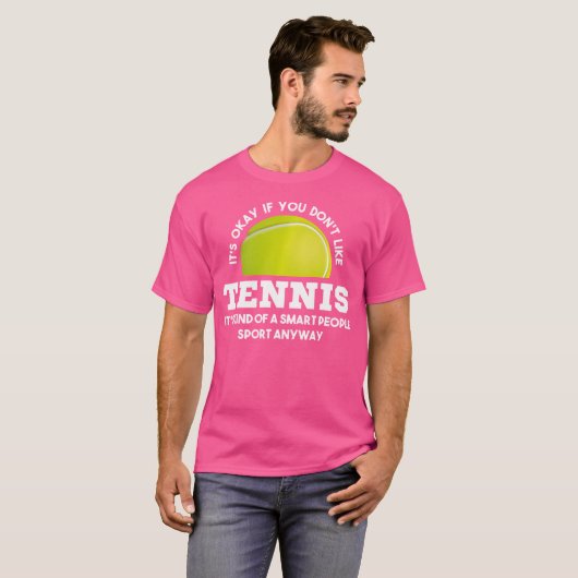 Funny Tennis Zitat Frauen Männer T-Shirt (Vorne ganz)