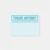 Funny TENURE JEMAND? Erzieher 4 "X 3" Post-it Klebezettel (Vorderseite)