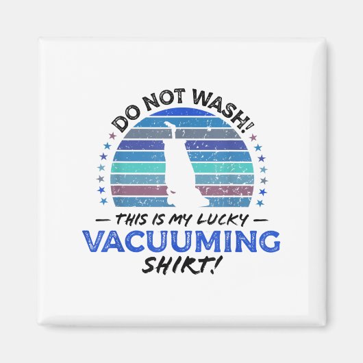 Funny Teppich Vakuum Cleaner Zitat Retro Toy 80er Magnet (Vorne)
