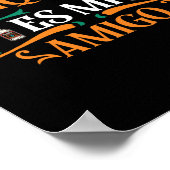 Funny Tequila Es Mi Amigo Tequila ist mein Freund  Poster (Ecke)