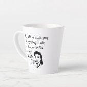Funny Tequila Kaffee Zitat Retro Kunst Milchtasse (Linke Ecke)