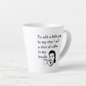 Funny Tequila Kaffee Zitat Retro Kunst Milchtasse (Rechte Ecke)