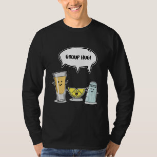 Funny Tequila Lemon Salt Group Umarmung Freunde Ge T-Shirt
