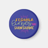 Funny Tequila Limes Sunshine Magnet (Vorne)