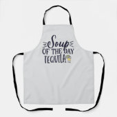Funny Tequila Spaß Personalisiert Name Weiße Fraue Schürze (Vorderseite)