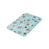 Funny Terrazzo Pattern Kinder Badematte (Schrägansicht)
