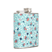 Funny Terrazzo Pattern Kinder Flachmann (Rechts)