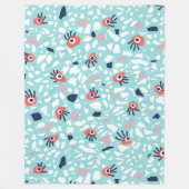 Funny Terrazzo Pattern Kinder Fleecedecke (Vorderseite)