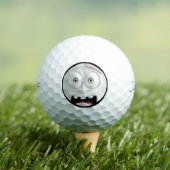 Funny Terrified Face Golf Balls Golfball (Insitu T-Shirt)