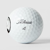 Funny Terrified Face Golf Balls Golfball (Logo)