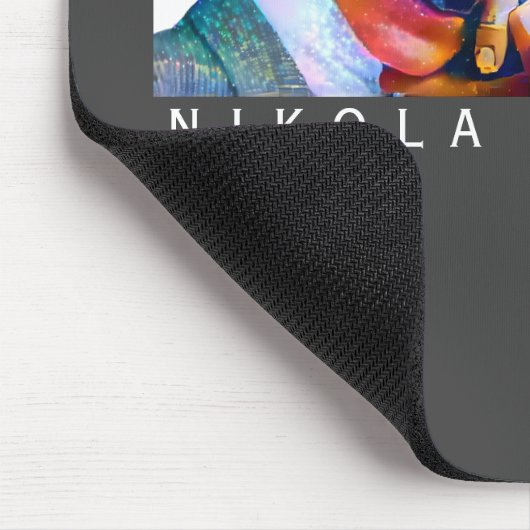 Funny Tesla Personalisiert Mousepad (Ecke)