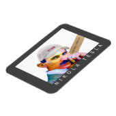 Funny Tesla Portrait Magnet (Linke Seite)