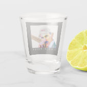 Funny Tesla Portrait Schnapsglas (Rückseite)