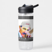 Funny Tesla Portrait Trinkflasche (Links)